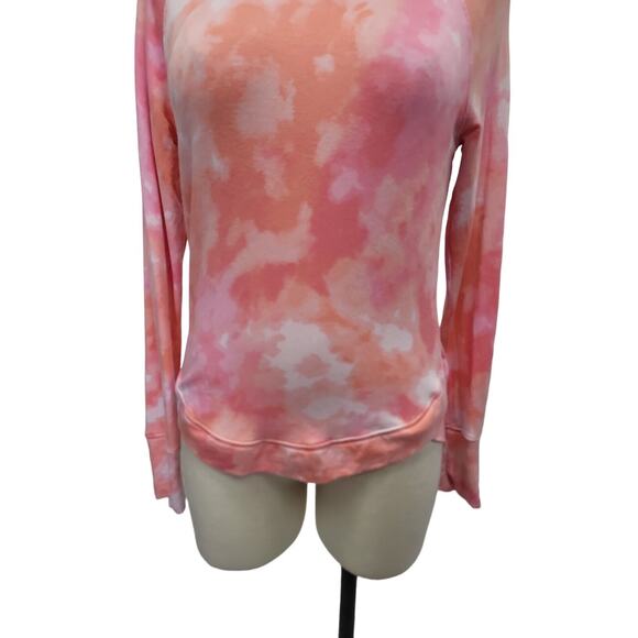 Athleta Mindset Printed Crewneck Pullover Sweatshirt Pink Tie Dye Size XS - Picture 9 of 11